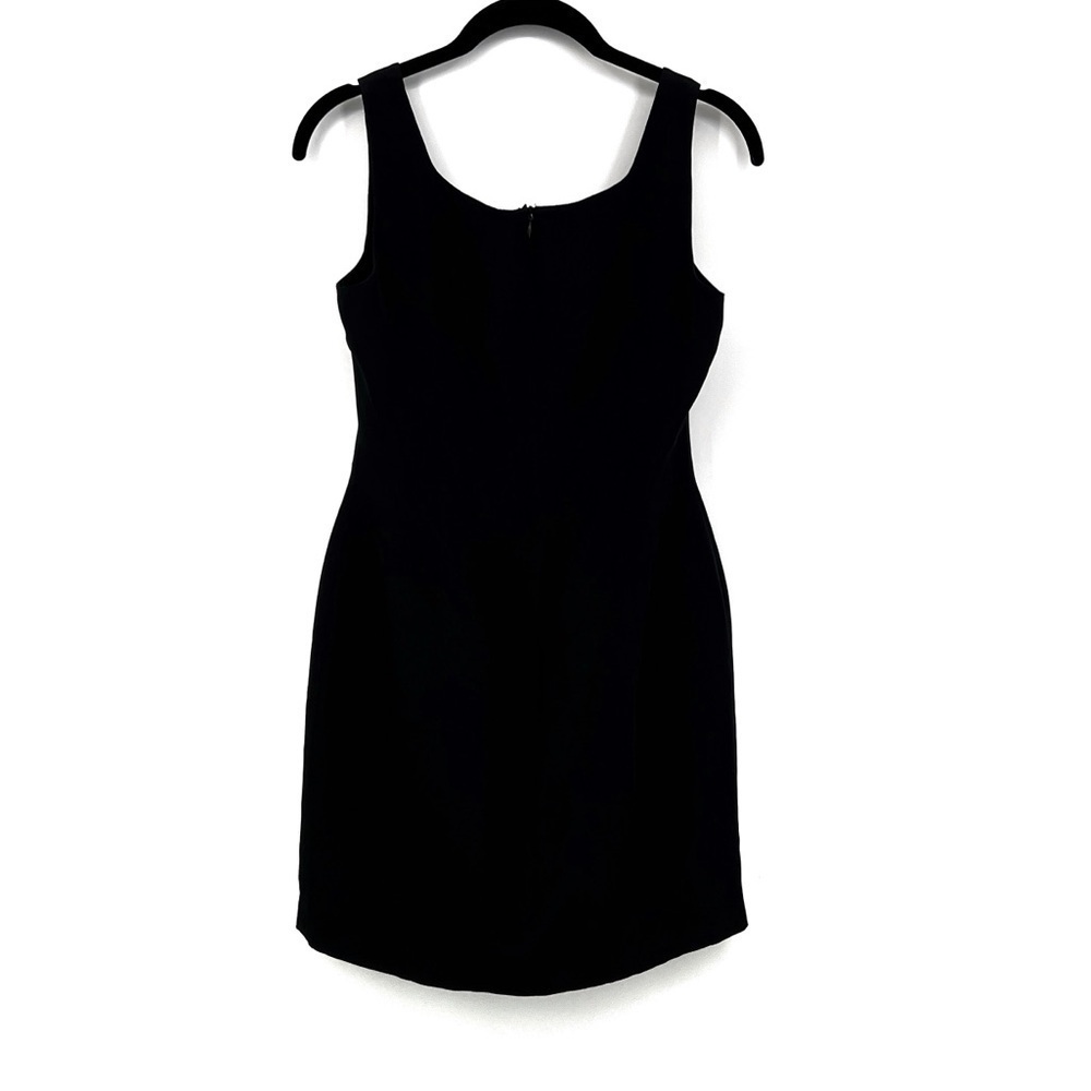 True 1990’s vintage Little Black Silk Carrie dress Hugo Buscati collection 4